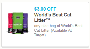 $3 off World's Best Cat Litter Printable Coupon - Pet Coupon Savings