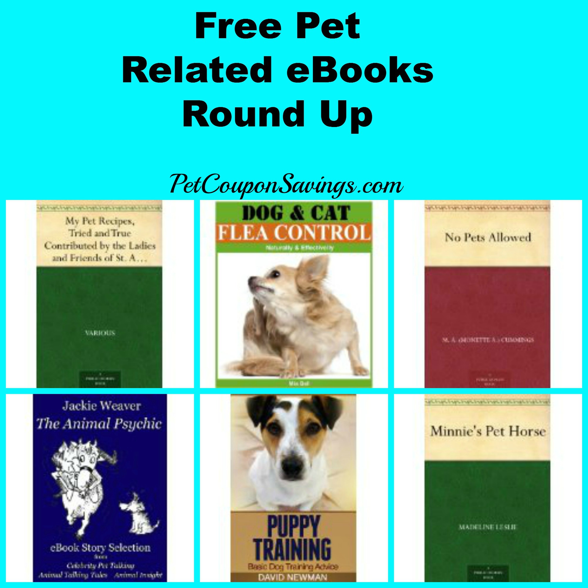 Free Pet Ebooks: Puppy Training, Pet Recipes, Flea Free ...