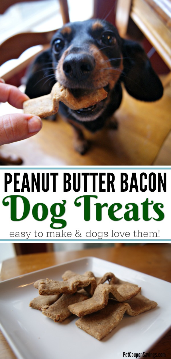 Homemade Peanut Butter Bacon Dog Treats