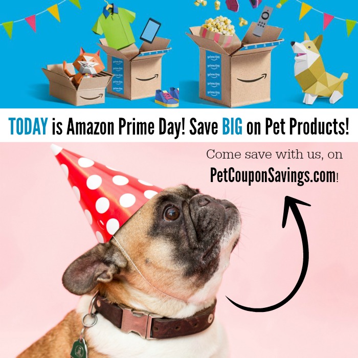 TODAY is Amazon Prime Day! Save BIG on Pet Products! Pet Coupon Savings