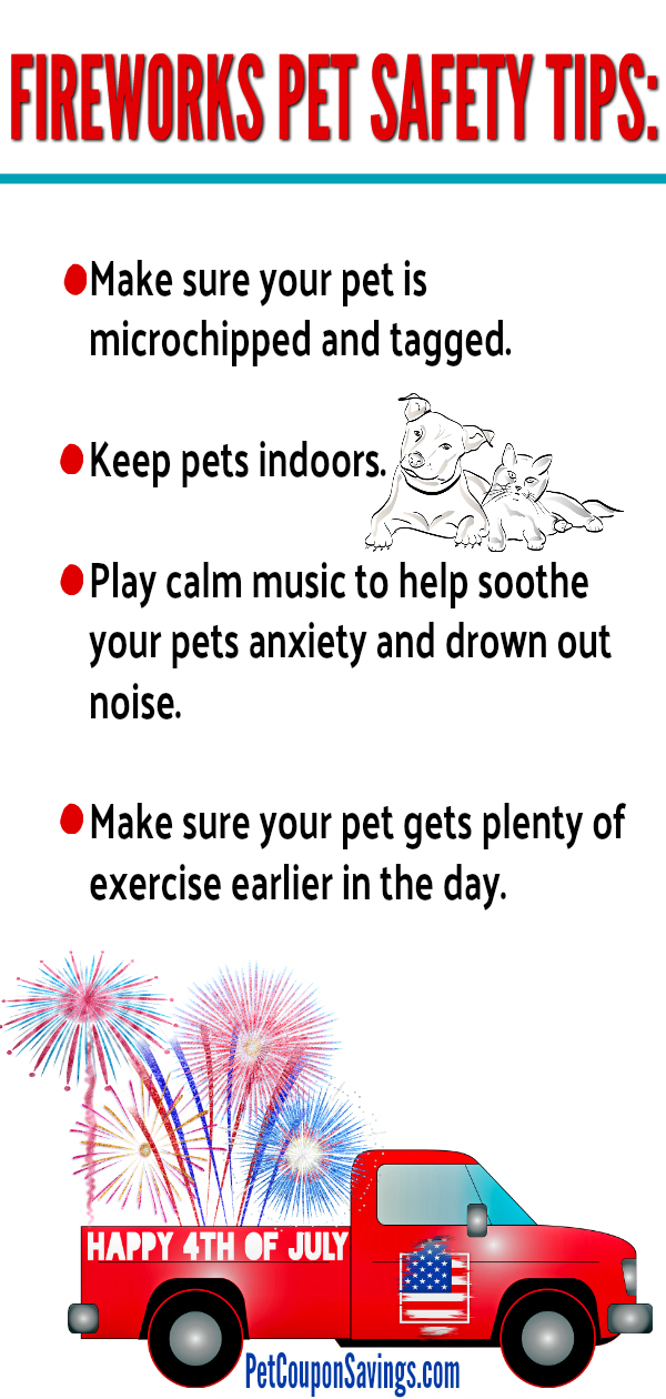 Fireworks Safety Tips For Pets - Pet Coupon Savings