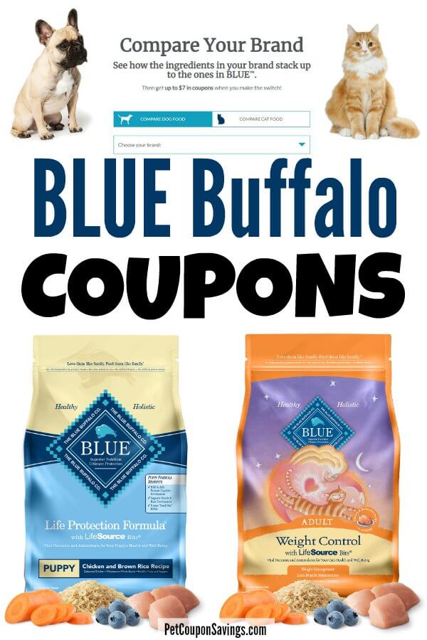 Blue Buffalo Coupons: $19 off Dog Food and Cat Food - Pet Coupon Savings
