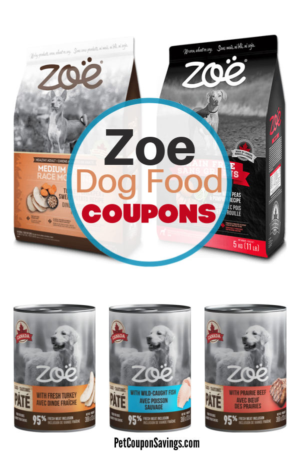 Zoe dog food on sale coupons