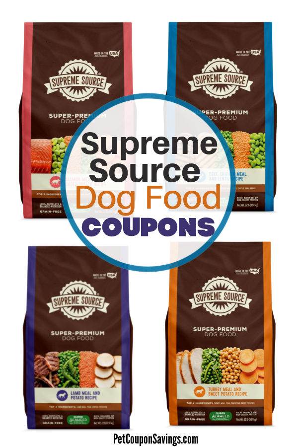 Supreme source dog clearance food $4.50 off coupon